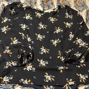 Floral Loft navy Blouse